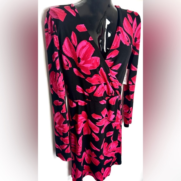🔹2 for$12🔹 
NWOT Nine West Floral Long Sleeve Dress - Picture 5 of 9
